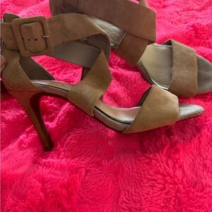 Elegant Tan High Heel Sandals